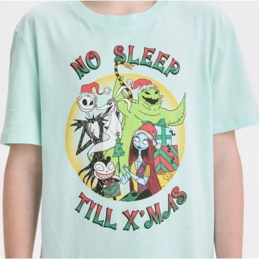 Nightmare Before Christmas No Sleep Till Xmas T shirt M 8